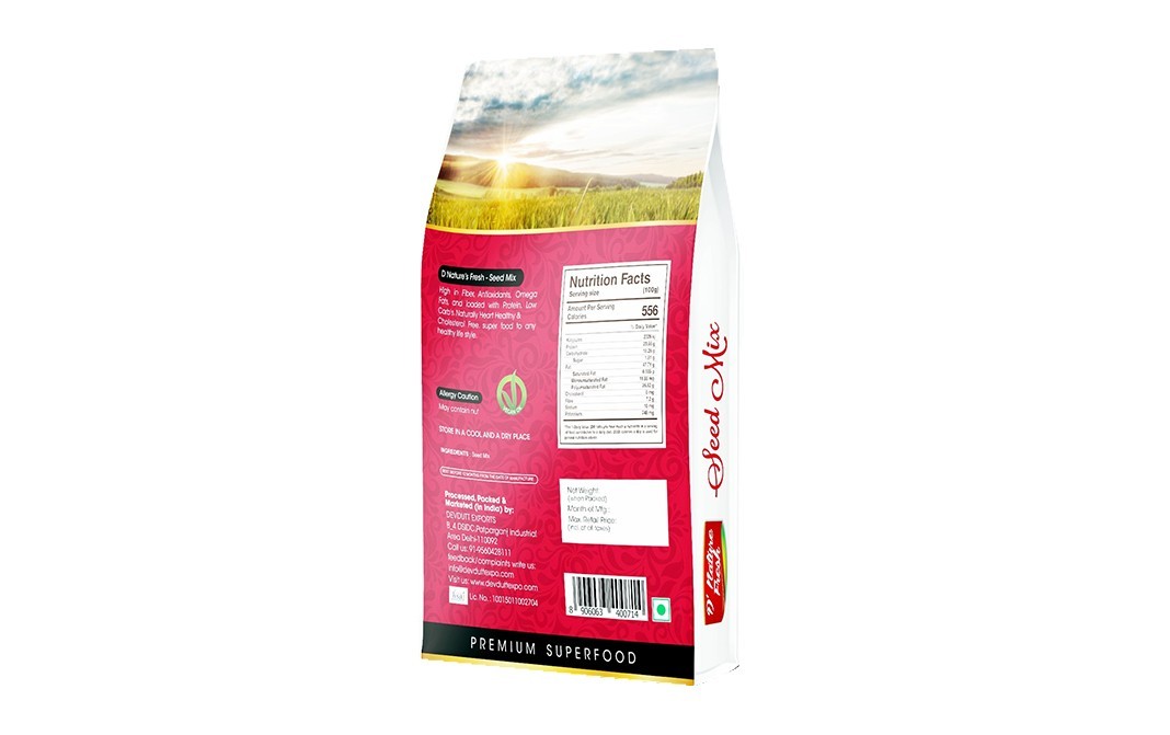 D'nature Fresh Seed Mix    Box  200 grams